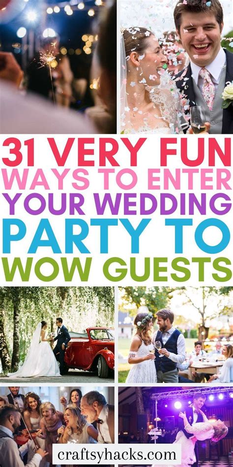 Fun Wedding Party Entrance Ideas Party Entrance Wedding Reception