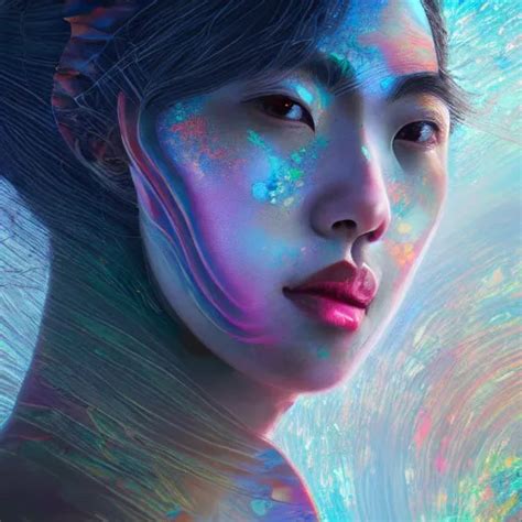 KREA A Matte Painting Of A Stunningly Beautiful Japanese Woman With