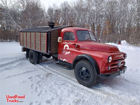 Vintage 1952 Dodge Farm Grain Truck Converted Into a Woodfire Pizza Truck