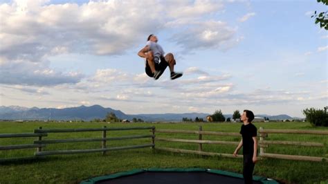 How To Double Backflip On A Trampoline Push Action Sports Tutorials