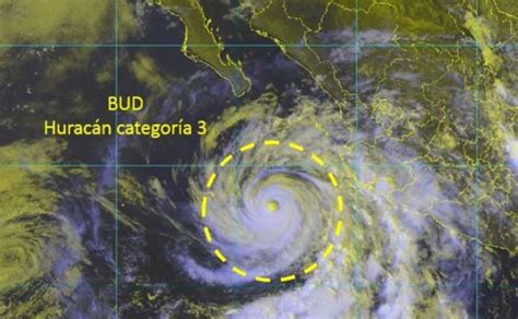 Bud Se Degrada A Categoría 3 Recorre El Pacífico Mexicano