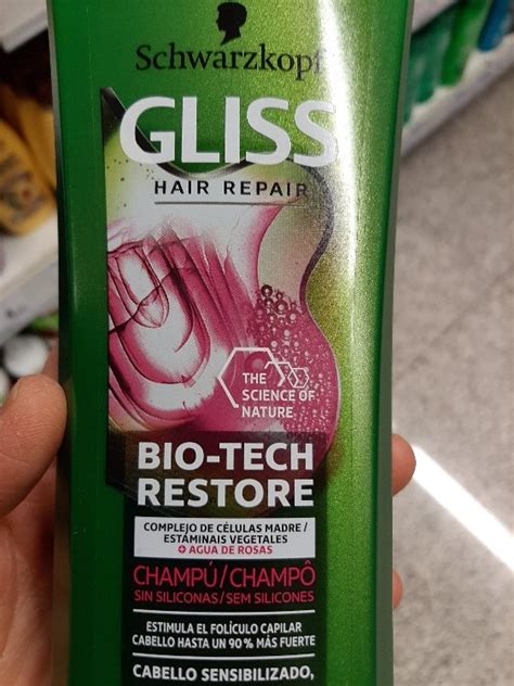 Schwarzkopf Champú GLISS Bio Tech Restore 400 ml INCI Beauty