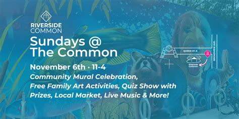 RIVERSIDE COMMON SUNDAYS: Nov 6th Community Mural Celebration & Local Market | Riverside Toronto