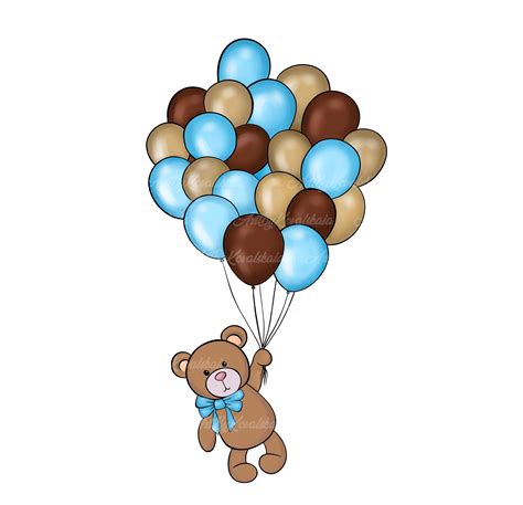 Teddy Bear Clipart Bear PNG Baby Shower Descarga digital Etsy México