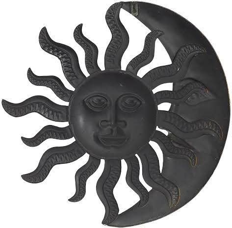 Metal Sun Moon Wall Art Manufacturer Supplier from Moradabad India