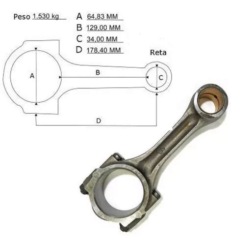 Biela Motor Kia Bongo K3500 K3600 Novo Parcelamento Sem Juros