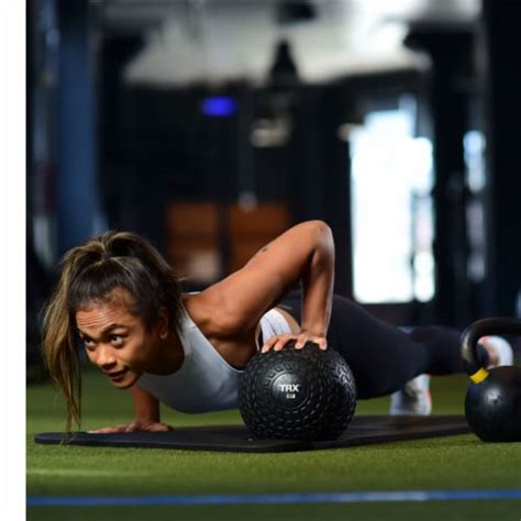 Trx Pound Weighted Slam Ball For Full Body High Intensity Workouts