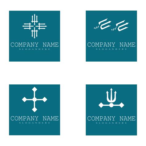 Trident logo templates 2203950 Vector Art at Vecteezy