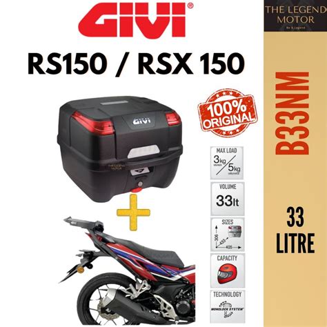 RS150 V1 V2 RS 150 RSX150 RSX ZR S EXTREME HEAVY DUTY Givi Monorack