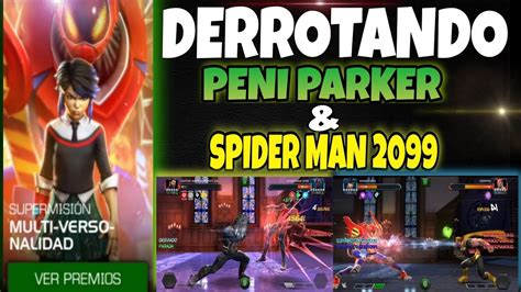 Derrotando 💥 Spider Man 2099 And Peni Parker Final Boss Fights Marvel Contest Of Champions