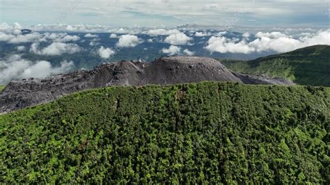 Aerial view of Halmahera volcano, North Maluku, Indonesia - Stock Video ...