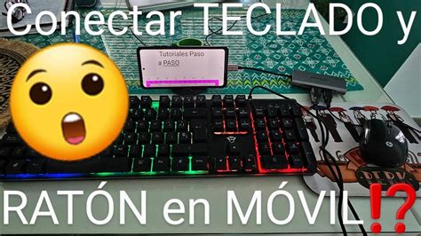 Como CONECTAR MOUSE Y TECLADO A Tu CELULAR Para JUGAR