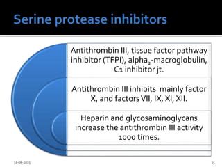 hemostasis blood clotting pptx
