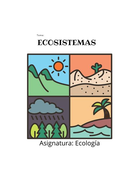 Ecosistema Terrestre Y Acuatico