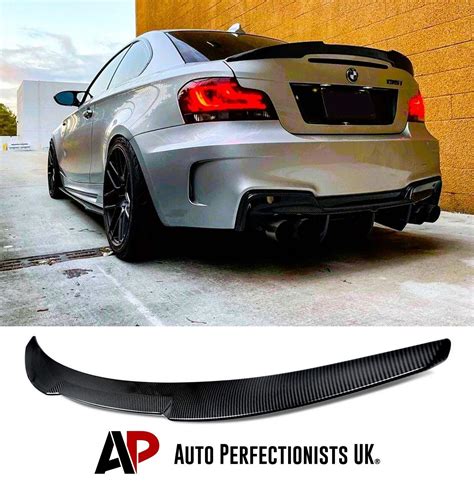 BMW 1 Series Coupe 1M E82 Carbon Fibre Rear Boot Lip Spoiler Wing 2007