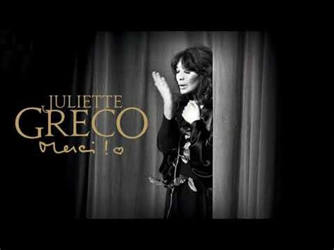 Juliette Gréco Merci Audio Officiel YouTube