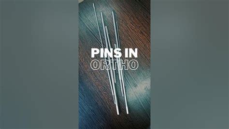 Types Of Pins In Orthopedics Shorts Steinmann Schanz And Durham Pin