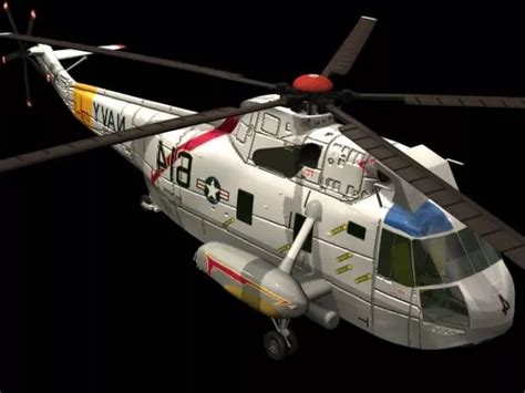 Sikorsky Sh-3 Sea King Helicopter Free 3d Model - .Max - Open3dModel