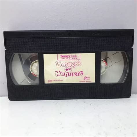 Barney Friends Best Manners Vhs Video Tape Only Buy Get Free Pbs