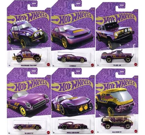 Hot Wheels Set Miniaturas Anivers Rio Anos Roxo Parcelamento Sem Juros