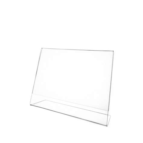 Acrylic Sign Holder Slant Back Botak Sign Pte Ltd