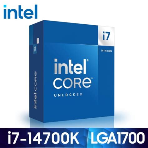 【含稅開發票】intel 英特爾 Core I7 14700k 中央處理器 盒裝 全新公司貨無風扇有內顯 鈺盛數位科技有限公司