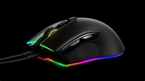 Premium Photo | A black and green computer mouse with a black background