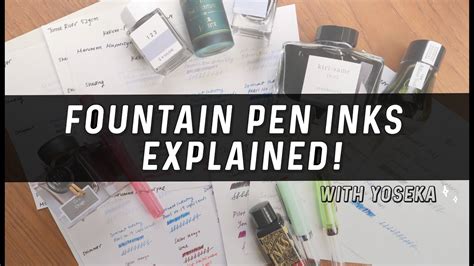 Fountain Pen Inks Explained What Ink Should You Use In A Fountain Pen