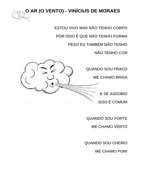 Poema Sobre O Vento - Poema "O Ar (O Vento)" de Vinícius | PDF
