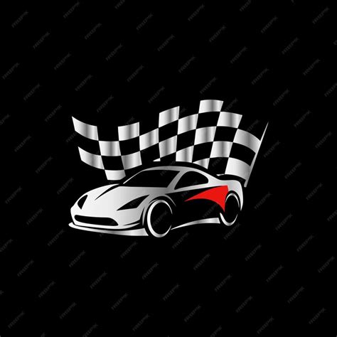 Premium Vector | Car racing logo with speedometer race car and ...