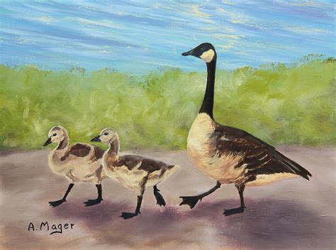 Goose Step Painting By Alan Mager Fine Art America