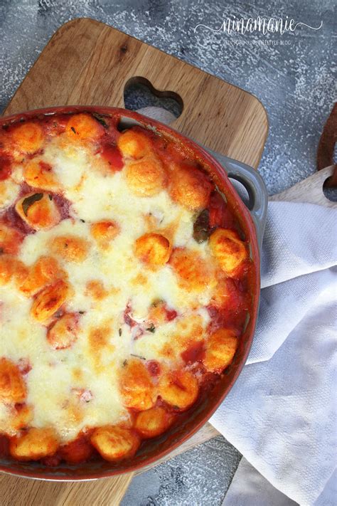 Gnocchi Tomaten Mozzarella Auflauf Ninamanie