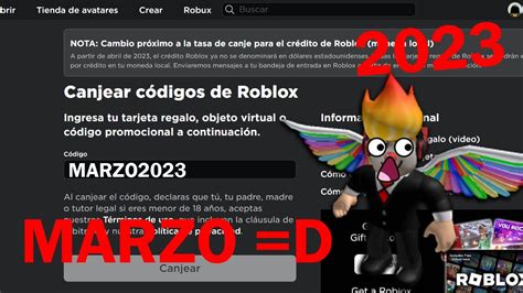 Todos Los Promocodes Codigos En Roblox Marzo 2023😍🥰 Youtube