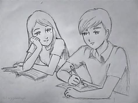 Pencil Simple Love Love Art Theme Creative Love Drawing Pictures ...