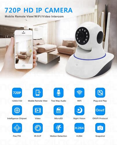 Camara Ip Wifi Seguridad Vision Nocturna Robótica App Yoosee Envío gratis