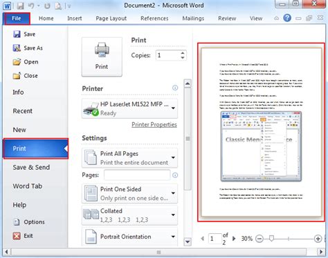 How To Print In Microsoft Word 2013 Youtube