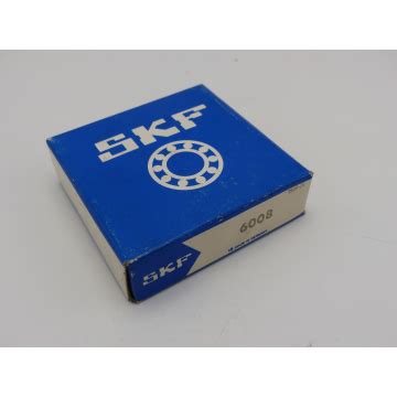 SKF 6008 Deep Groove Ball Bearing Unused