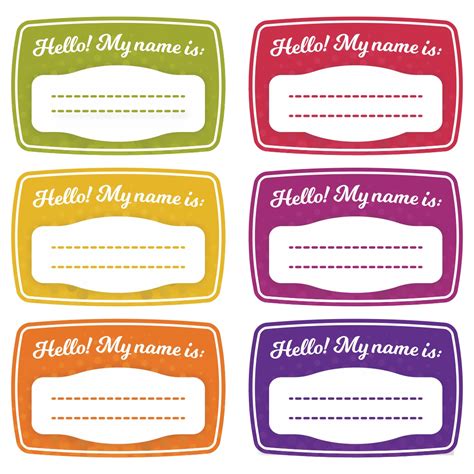 Printable Name Badge Designs