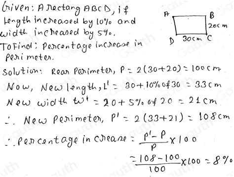 Solved: Here is a rectangle ABCD. The length of the rectangle is ...