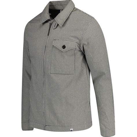 Pretty Green Retro Mod Houndstooth Overshirt In Multi