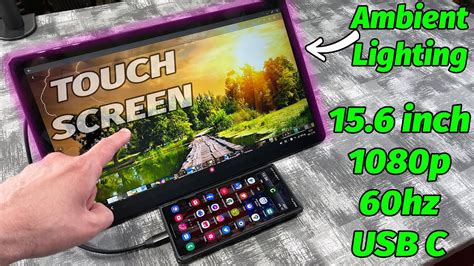 Uperfect 15 6 Inch Portable Touchscreen Monitor Review YouTube