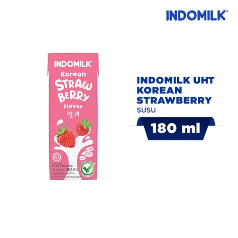 Jual Susu Indomilk Uht Korean Strawberry Ml Shopee Indonesia