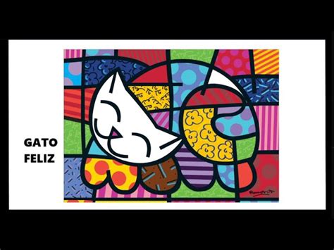 B Falo Desconhecido Consumir Obra De Arte De Romero Britto O Gato