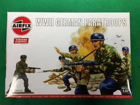 AIRFIX 1/32 VINTAGE Classics WWII German Paratrooper Soldiers Set Of ...