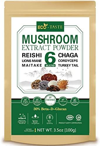 Eco Taste Blend Mushroom Extract Powder G Beta D Glucan Usda