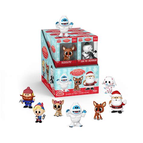 Rudolph the Red-Nosed Reindeer Mini Vinyl Figures Display Case of 12