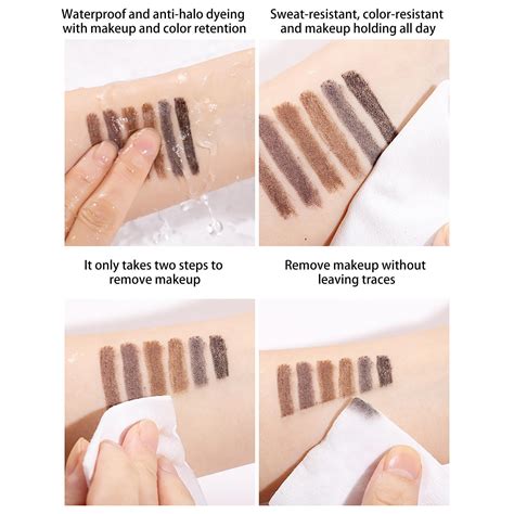 Mksjfdge Waterproof Eyebrow Pencil Professional Brow Enhancing Kit With Eyebrow Brush Create