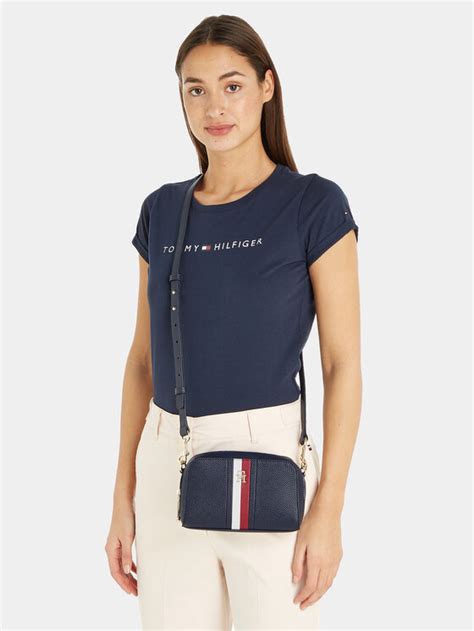 Tommy Hilfiger Torebka Th Emblem Crossover Corp Aw Aw Granatowy