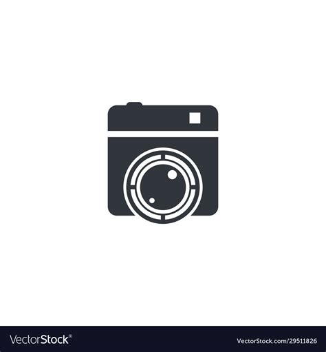 Camera logo template Royalty Free Vector Image