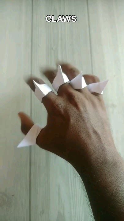 Claws Origami How To Make Paper Claws Weapon Craft Step By Step Folding Art Youtube